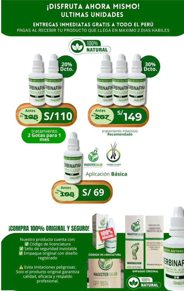 Terbinafina En Gotas Para Hongos En Tus Uñas