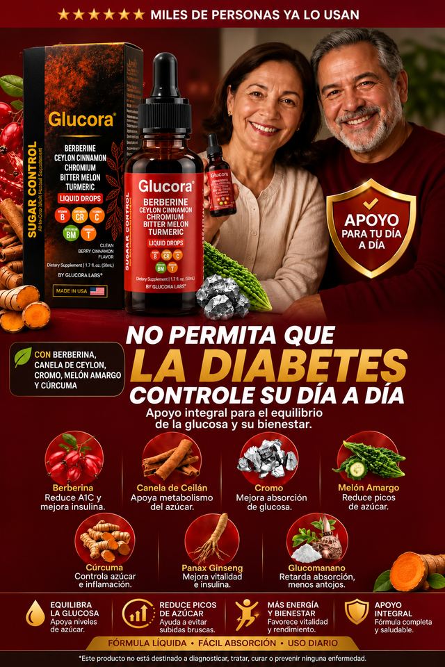 GLUCORA® — Apoyo diario para el control de la glucosa y los antojos