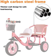 Bicicleta de dos asientos para niños