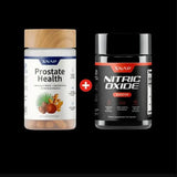 Nitric Oxide Booster™ + Prostate Health en pack 2x1: con Saw Palmetto 🌴, Hongos medicinales, Licopeno, L-Arginina ⚡ y Beta-Alanina 🔥