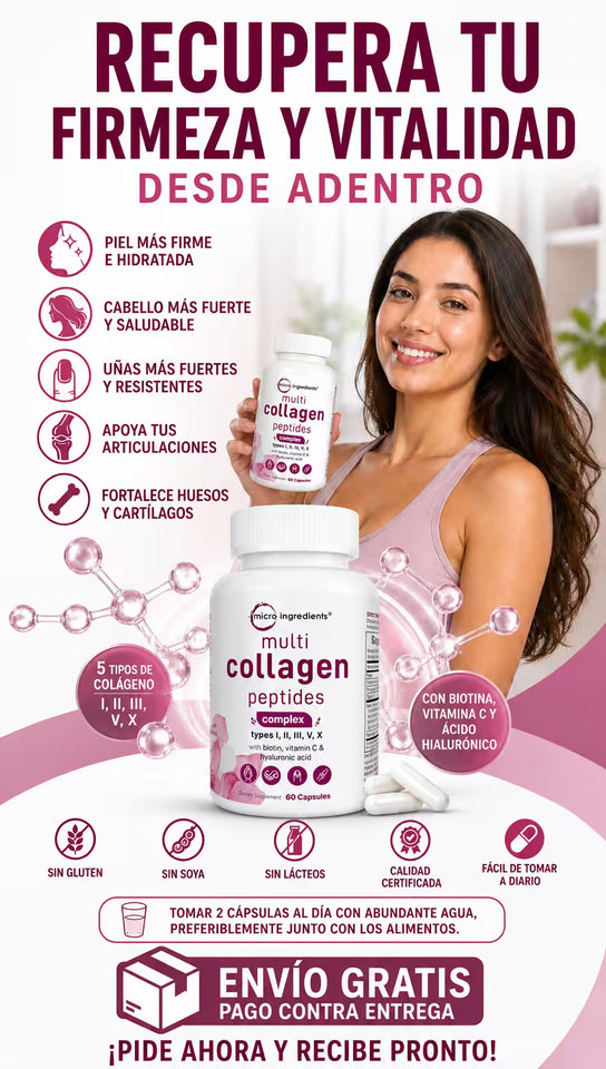 MULTI COLAGENO PEPTIDES -PREMIUN-REJUVENECE DE ADENTRO HACIA AFUERA