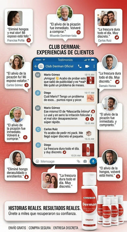 💪 DERMALMAN – Ayuda a Combatir la Picazón, la Humedad y el Mal Olor