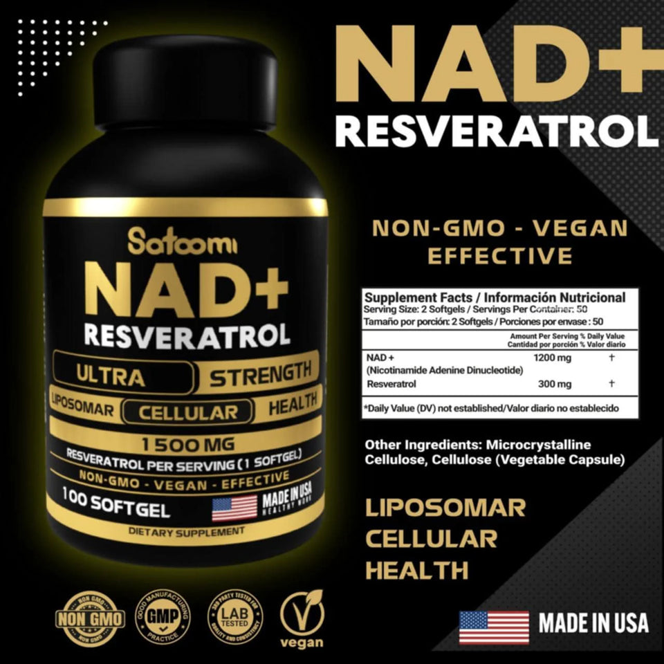 NAD + RESVERATROL 1500 MG (2 x 139 soles)