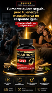 🔥 SHILAJIT PRO MAX – ENERGÍA, FUERZA Y VITALIDAD MASCULINA