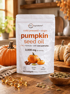 Cápsulas blandas de Aceite de Semilla de Calabaza con Saw Palmetto