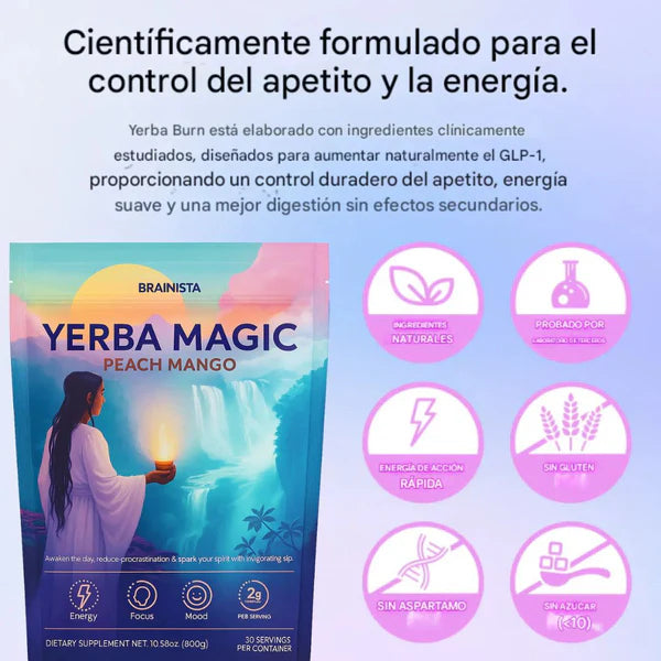 Yerba Magic Peach Mango™: Enfoque Natural, Digestión Equilibrada y Bienestar Diario