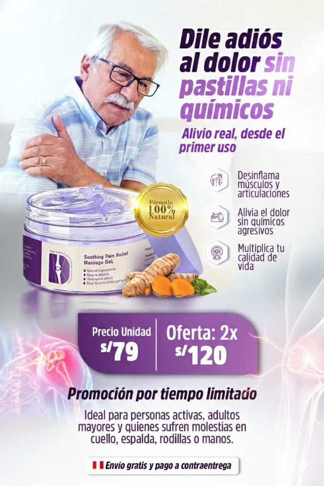 DILE ADIOS A LOS DOLORES SIN QUIMICOS QUE DAÑAN TU ORGANIZMO -CREMA PARA EL DOLOR DE LAS ARTICULACIONES