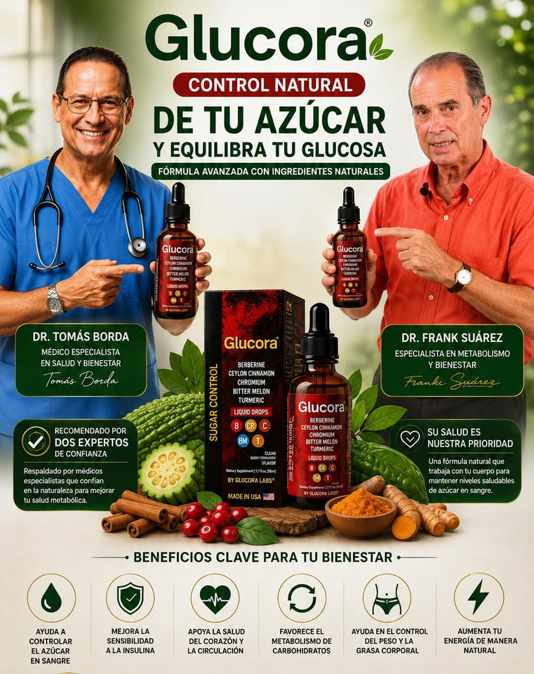 GLUCORA® — Apoyo diario para el control de la glucosa y los antojos
