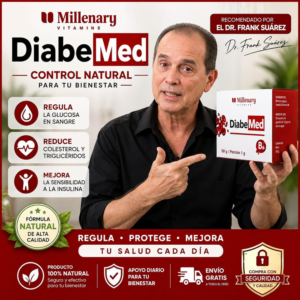 DiabeMed® – Suplemento con Vitamina B6 para Personas con Diabetes y Cuidado de la Glucosa