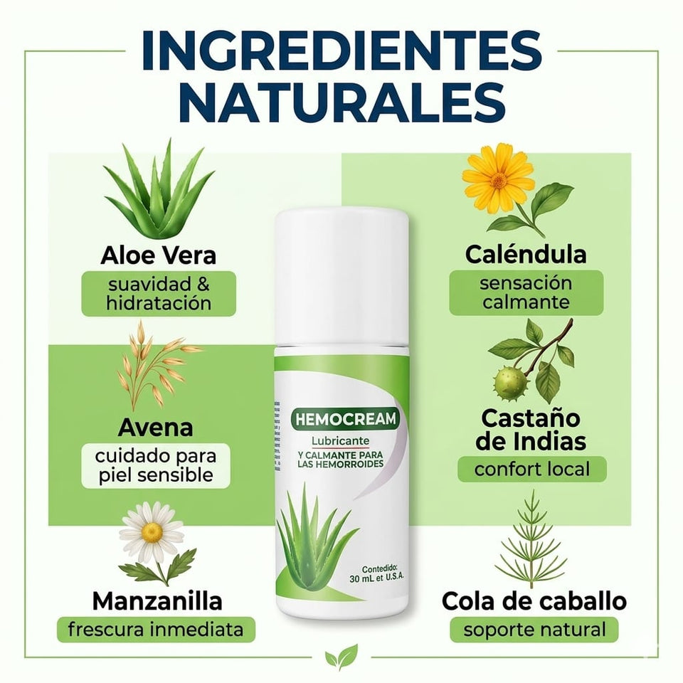 🌿👨‍🔬RECUPERA TU COMODIDAD ÍNTIMA DESDE LA PRIMERA APLICACIÓN CON HEMOCREAM🌿✨
