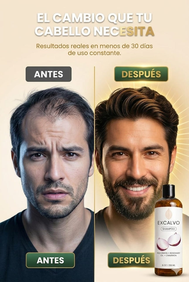 🚿 EXCALVO SHAMPOO — FORTALECE, NUTRE Y REVITALIZA TU CABELLO DESDE LA RAÍZ 💥