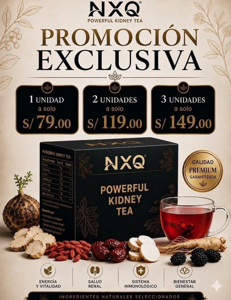POWERFUL KIDNEY TEA – BIENESTAR RENAL Y VITALIDAD NATURAL