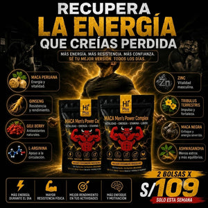 🔥 MACA MEN'S POWER COMPLEX – ENERGÍA, VITALIDAD Y RENDIMIENTO MASCULINO