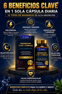 🔥 MAGNESIO 12 EN 1 PREMIUM (120 Cápsulas Original) 🧲