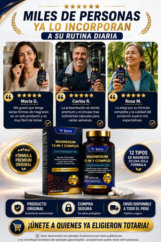 🔥 MAGNESIO 12 EN 1 PREMIUM (120 Cápsulas Original) 🧲
