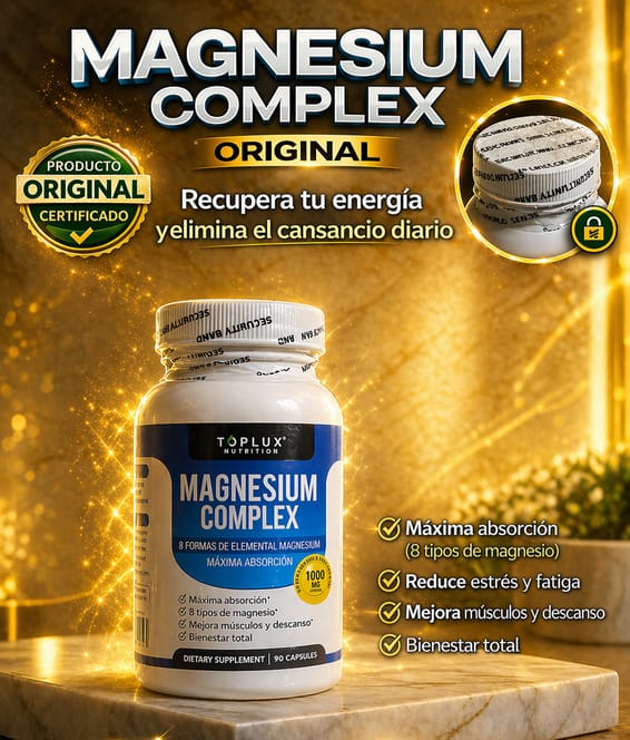 🧲 Magnesio Complex™ 8 en 1-PREMUM