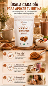 🌿 Canela de Ceilán Orgánica | Bienestar y Equilibrio Natural