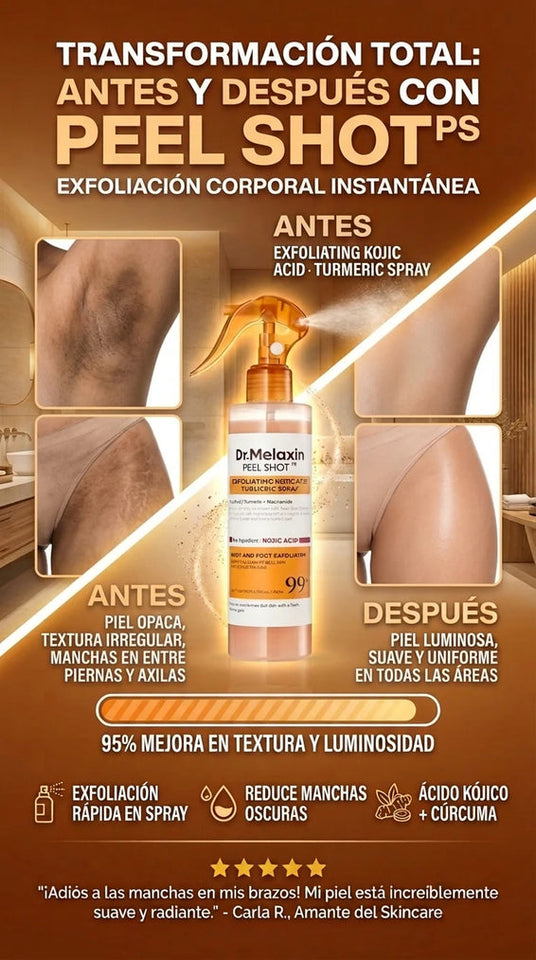Dr. Melaxin – Exfoliante Corporal para una Piel Más Uniforme y Luminosa