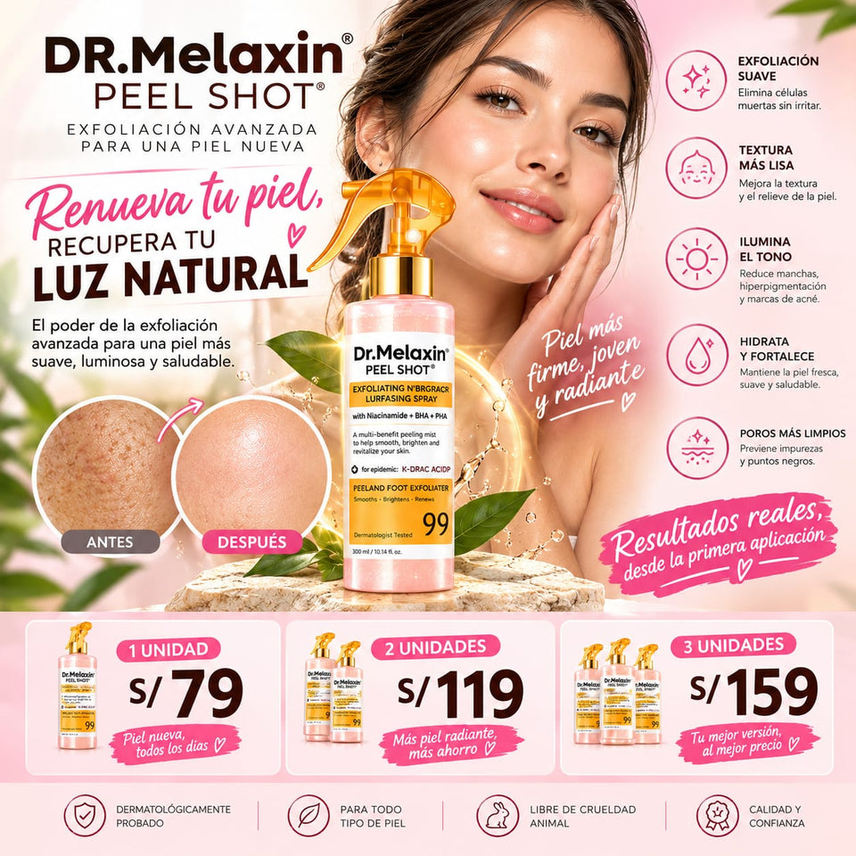Dr. Melaxin – Exfoliante Corporal para una Piel Más Uniforme y Luminosa