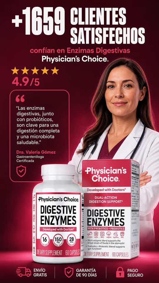 🌿 Enzimas Digestivas Alivio para la Hinchazón y Digestión Saludable ⭐PREMIUN