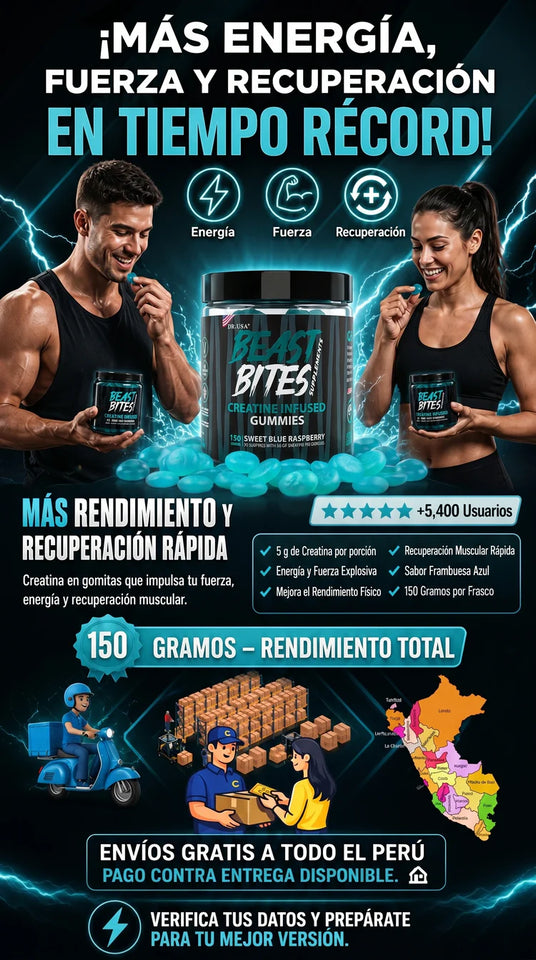 Beast Bites - Gomitas de Creatina Monohidratada (150 gr)