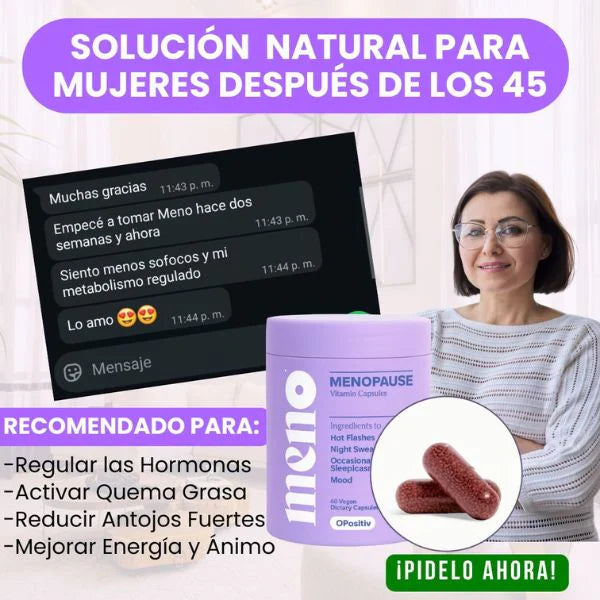 🌸&nbsp;MENO VITAMINAS – Equilibrio, energía y bienestar durante la menopausia 🌺